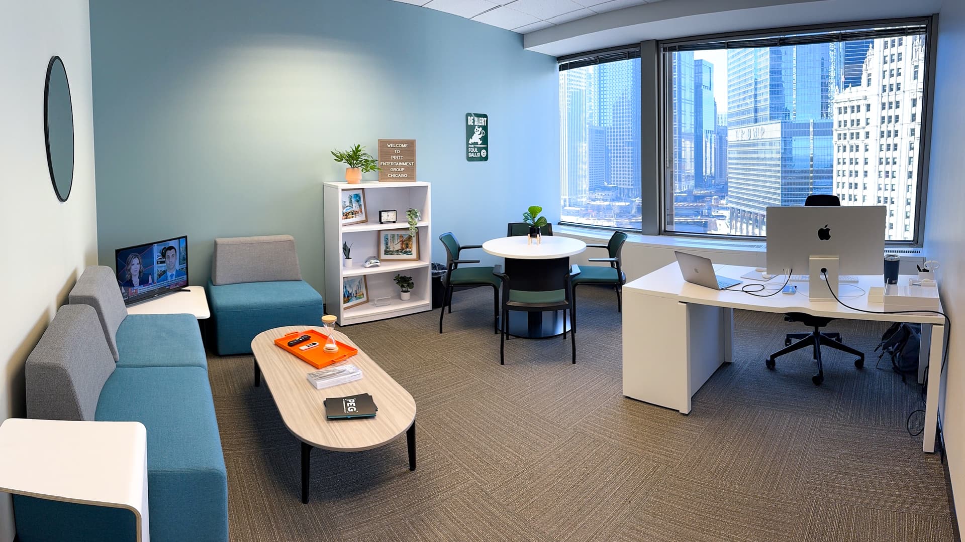 Inside of small office